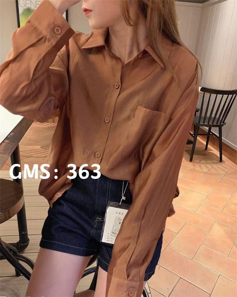 韩版休闲衬衫，女装衬衫，歌玛索 GMS