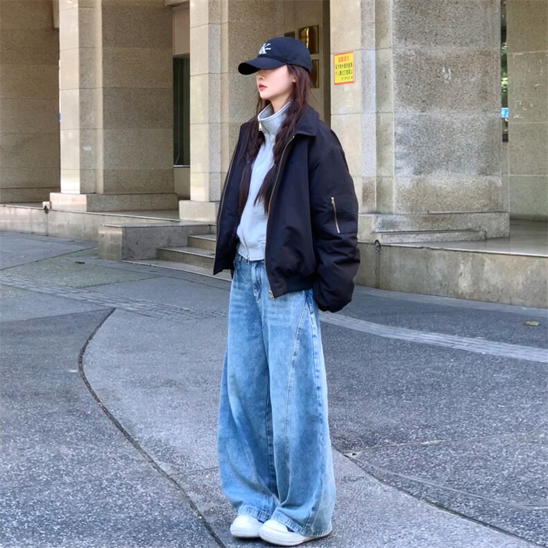 A590-P95美式高街复古飞行员夹克秋冬季夹棉棒球服外套棉衣,男装夹克,星座911