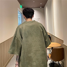 美式风重磅短袖T恤男多色简约圆领宽松韩版潮流上衣T3369-特价P19，男装T恤，电商A007