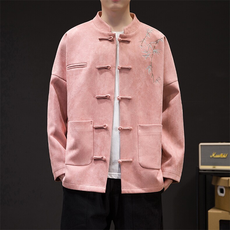 秋冬季风外套潮盘口男装潮时尚上衣新中式盆扣WT308Y-P110，女装短外套，电商A227