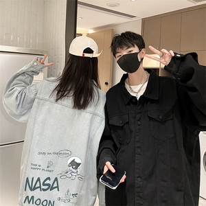 牛仔夹克男大码牛仔外套男茄克 NJ77187-P60加绒款-P75图片