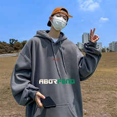 抖音得物供货可提供视频秋冬重磅美式宽松连帽卫衣DL2326，男装卫衣，电商A486