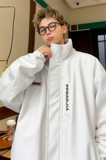 特P100无差价美式PU皮立领棉服男潮oversize加棉质感皮衣外套M91，男装棉衣，电商A001-1
