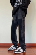 B2212022秋冬新款美式ins高街小众修身牛仔裤LK22078-P65控88，男装牛仔裤，电商B221