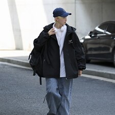 美式复古冲锋衣男女同款秋季潮牌机能拉链连帽外套W5134-P57，男装夹克，星座512-2