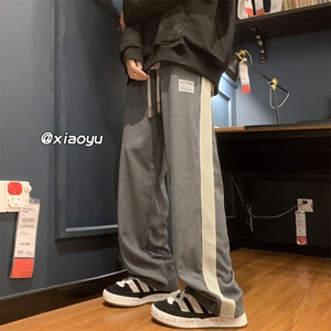 XZ616 秋季新款灯芯绒拼接贴标休闲裤 TY419 P55控68图片
