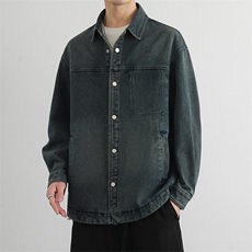 牛仔外套男装2026春季新款高级感宽松休闲品质外套J803P110，男装夹克，星座914