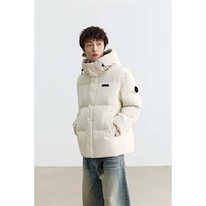新标90%绒 有报告 短款连帽宽松羽绒服外套 Y5007/P268图片