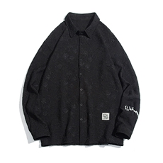 1白底花型衬衫男大码M-5XL情侣风衬衫男长袖CCS8734P45控59，男装衬衫，星座226-2