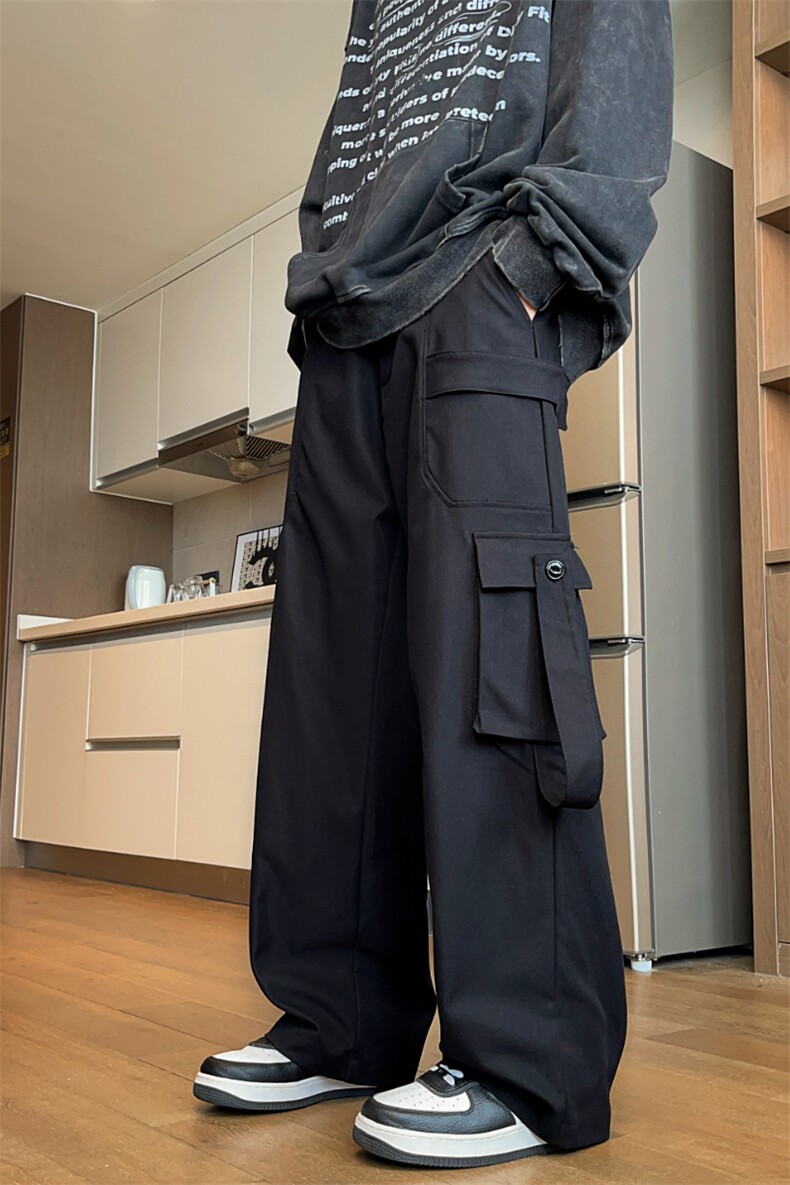 常年备货款男宽松直筒高街潮牌工装休闲长裤K812p55大量备货,男装工装外套,电商D315A