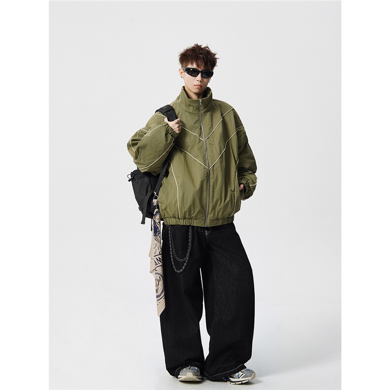 可二开机能防寒棉服M-5XL大码涤纶棉服男白底78176P138控198图片
