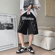 百搭简约慵懒文艺流行时尚潮流休闲裤ins原宿五分裤日系新款，男装休闲裤，星座716-3