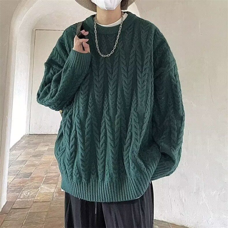 麻花毛衣男圆领韩版潮流针织衫新款秋冬MY05-P50,男装针织衫/毛衣,星座208-5