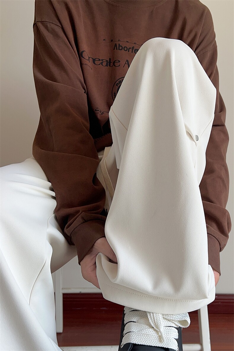 供抖音7个高点击秋冬新款卫裤阔腿百搭X416B-1-KL935-特P35限68,男装休闲裤,星座416B-1