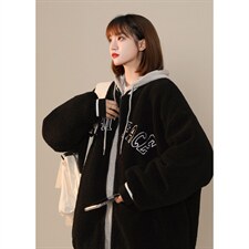 MY203-P110  棒球服羊羔毛棉衣女外套夹棉花加厚棉服厚款控138图片