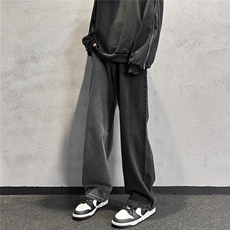 k1069-p55-控78M-5XL现货宽松cleanfit牛仔裤港风高阶黑暗牛仔，男装牛仔裤，星座116