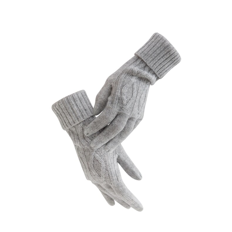 2025新款时尚舒适百搭阿兰花手套，手套，远腾羊绒