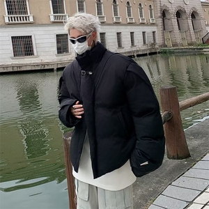 美式高街棉衣男韩版潮流保暖冬季2024新款ins宽松外套MF063-P103图片