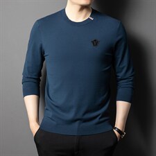 BJ75211钱塘2020-2中青年男士春秋薄款时尚休闲百搭针织衫P60，男装针织衫/毛衣，钱塘207-2
