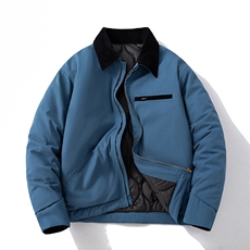 现货4色翻领秋冬飞行服棉服情侣装夹克复古外套，男装棉衣，电商A105