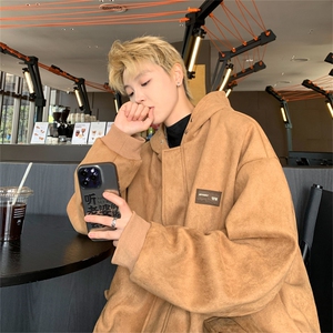 特P75控128控138 麂皮绒飞行服外套夹克男00%聚酯纤维JP2417图片