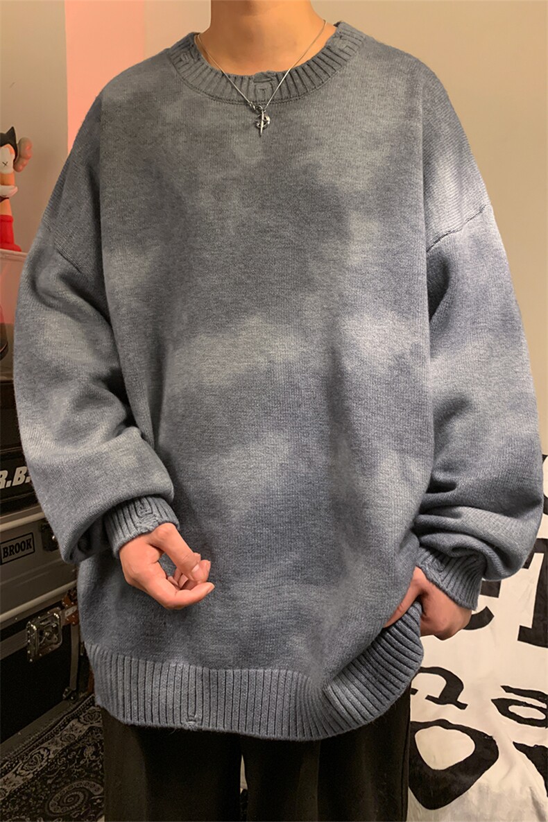 冬季新款高街痞帅内外可穿保暖圆领针织毛衣男D5590-TP5588,男装针织衫/毛衣,电商A102