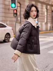现货2025年冬季新款加厚短款韩版休闲棉衣石墨烯保暖棉衣，女装棉衣/棉服，悦祺