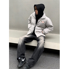 美式潮牌立领印花棉衣外套男女情侣棉服长袖夹克MS8108，男装夹克，星座1116A（原606A-3）
