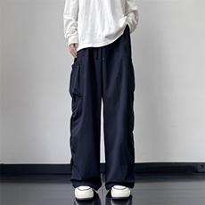 美式潮牌工装裤男vintage高街宽松休闲裤机能风束脚长裤FK01-p42，男装休闲裤，星座1008