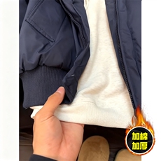 现货冬季美拉德立领飞行夹克廓形高街棒球服加棉加厚棉衣外套，男装夹克，电商A486-1
