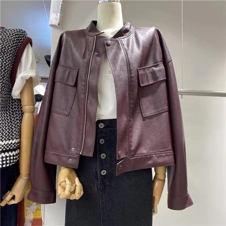 秋季皮衣，女装皮衣，卡薇尔
