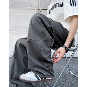 美式工装裤机能冲锋裤男潮牌宽松休闲户外登山长裤子 -BK73-P58图片