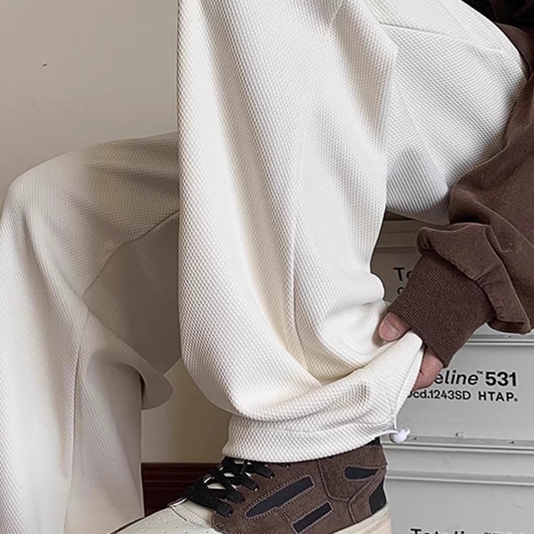 网图美式秋季粗绳织带设计青少年运动卫裤抽绳阔腿310A-ZK41-P20,男装休闲裤,四季星座310A