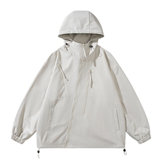 秋季新款二开宽松夹克男纯色冲锋衣外套DSA157B-JK7834-P68，男装夹克，电商A157B