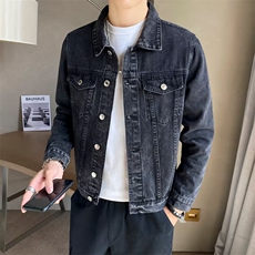 春秋牛仔外套男士韩版修身潮流青年夹克，男装工装外套，星座410-7