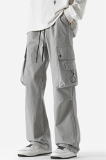 GENIOLAMODE多口袋工装冲锋裤男款2025秋季宽松直筒潮牌运动长裤，男装休闲裤，电商A082