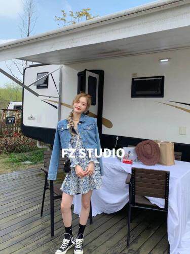 【春季新款】自制牛仔短外套，女装短外套，F/TU