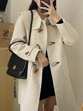 冬季呢料大衣外套，女装毛呢外套，品晗