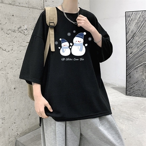 冰丝七分袖t恤男大码五分袖男短袖男中袖 Q11439-P30图片
