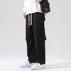 春夏新款工装休闲裤男宽松阔腿裤直筒裤CK2318-P50