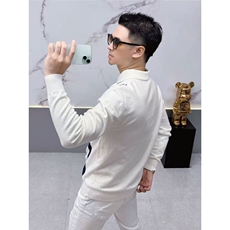 男装时尚翻领上衣针织衫男竖条纹拼色轻熟男polo衫长袖MY9205P55，男装针织衫/毛衣，星座1013-5