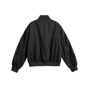 小短吉吉同款 炫彩缎面飞行夹克立领短款廓形美式棒球服J2591-P70图片