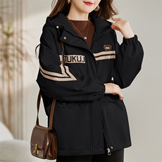加绒加厚派克棉服女冬2025新款宽松休闲百搭工装连帽保暖棉衣外套，女装棉衣/棉服，慕咨