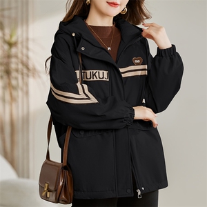 加绒加厚派克棉服女冬2025新款宽松休闲百搭工装连帽保暖棉衣外套图片
