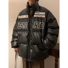EQ156冬季新款港风男宽松痞帅机车服加厚皮棉衣棉服炸街外套P118，男装棉衣，电商C306-1