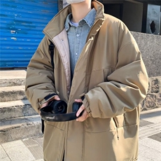 F563P78日系复古棉衣男立领外套秋冬装高街潮牌简约宽松工装棉服，男装棉衣，星座512-6