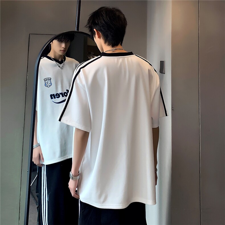 青春潮牌休闲街头运动夏季新品日系小众短袖上衣T恤T807-P38,男装T恤,电商C307