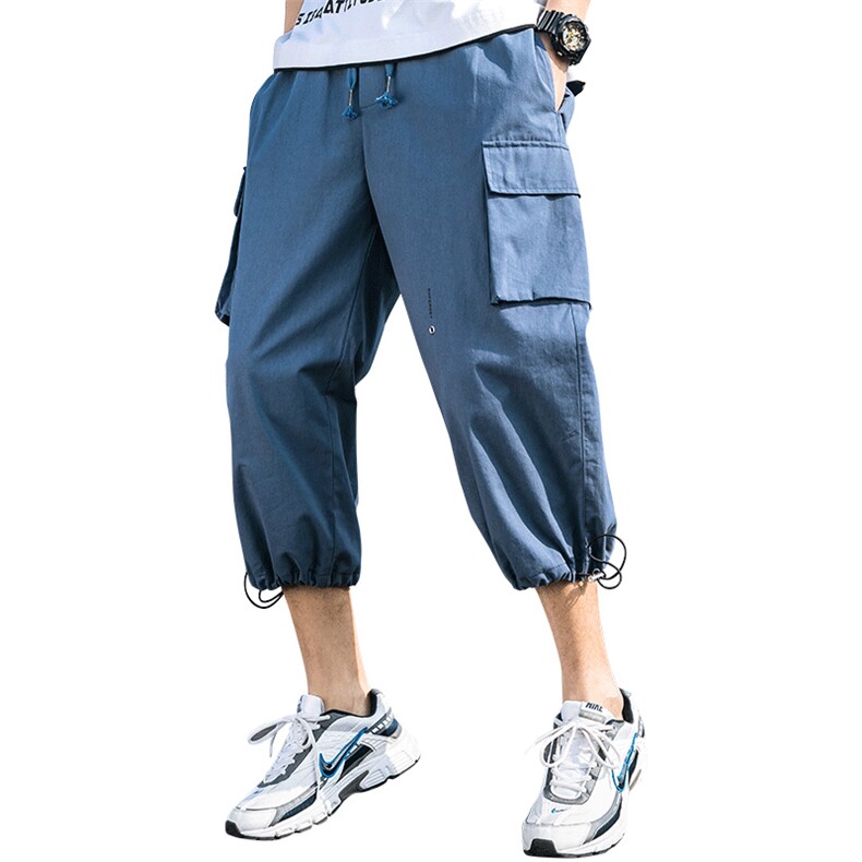 2021春季新款男士潮流宽松休闲裤男潮八分裤A438-297-P45,男装休闲裤,电商A438