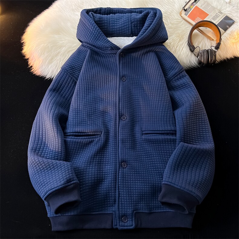 8XL~M加绒加厚夹克卫衣特大码连帽重磅开衫外套KS2102P80加绒100,男装夹克,电商B238