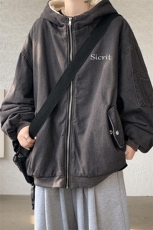 控价158牛仔棉衣男大码加绒羊羔绒牛仔棉服男棉袄NM53098-P140，男装棉衣，电商A040